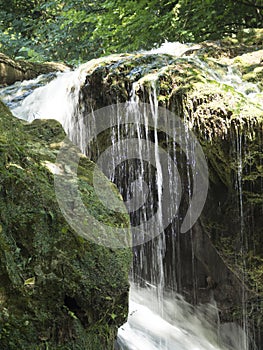 La Vaioaga waterfall at Cheile Nerei National Park, Romania